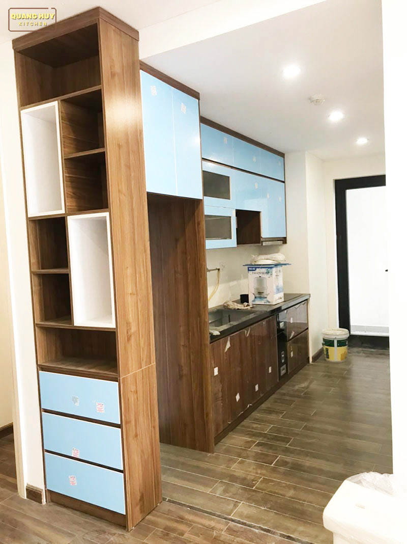 Tủ bếp nhựa cánh MDF phủ Melamine