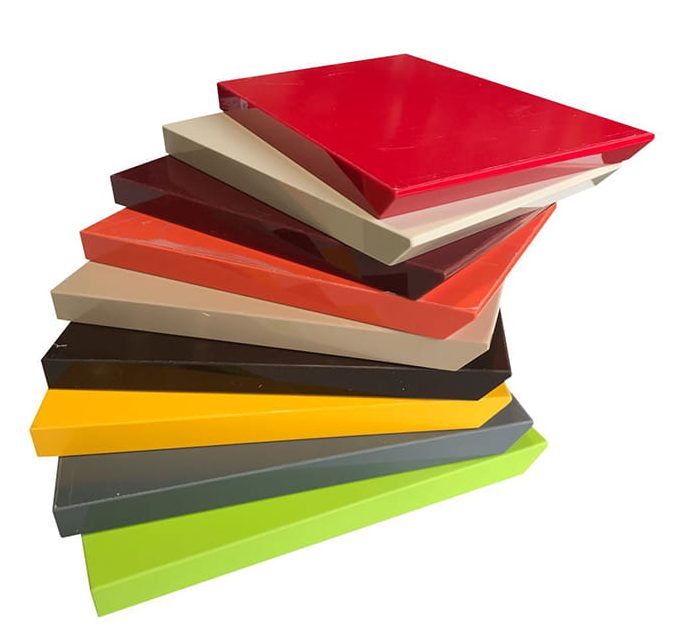 Cánh tủ bếp Acrylic đa dang màu sắc