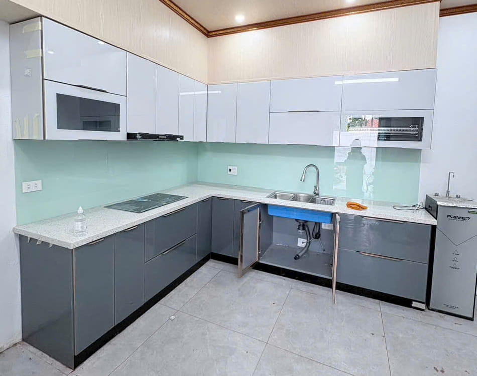 Lắp đặt tủ bếp thực tế