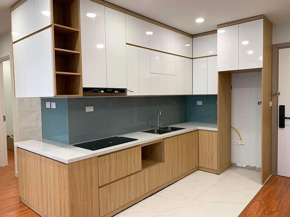 Tủ bếp MDF phủ Melamine