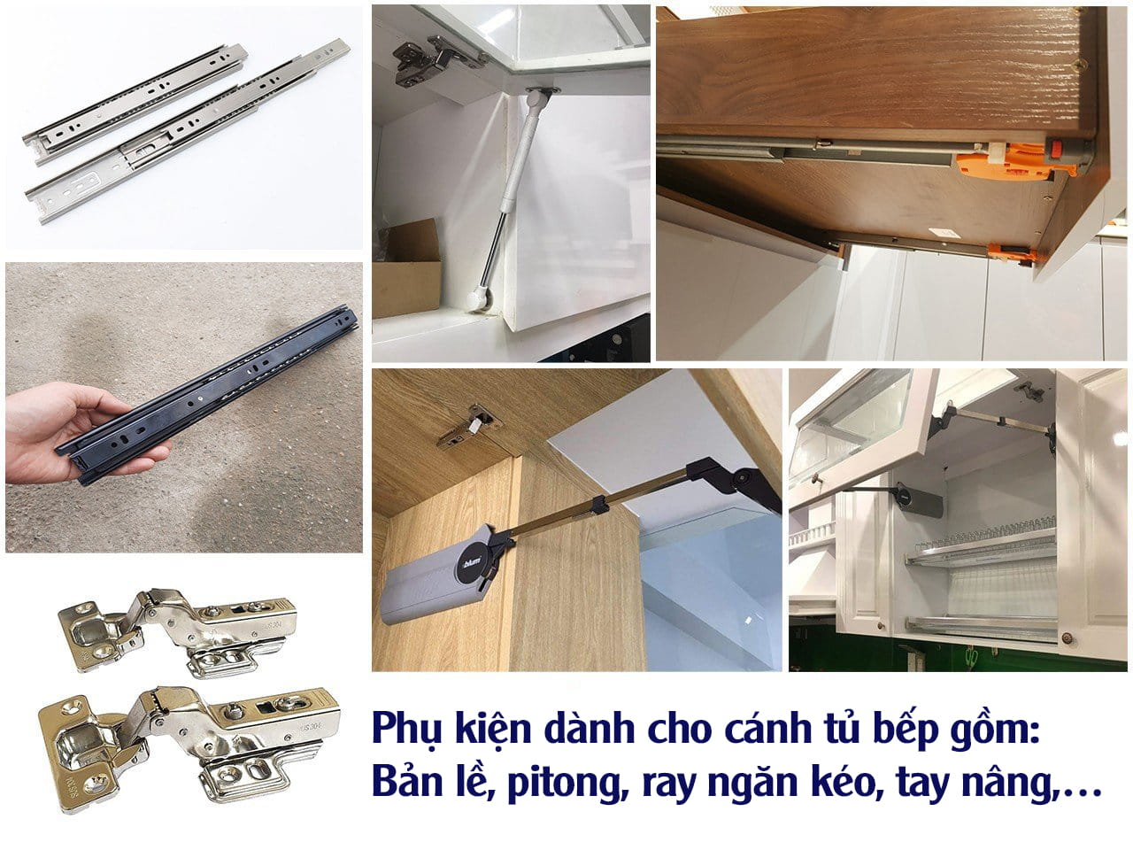 Những phụ kiện cho cánh tủ bếp