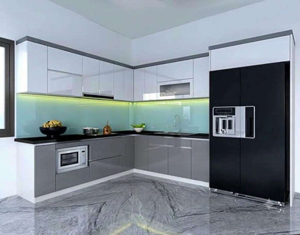 Tủ bếp nhựa cánh MDF phủ Acrylic